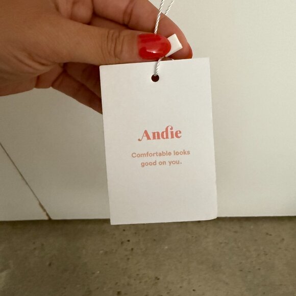 NWT SZ L Bikini Top - Andie The Amor -  Gingham - Twilight - Picture 8 of 8